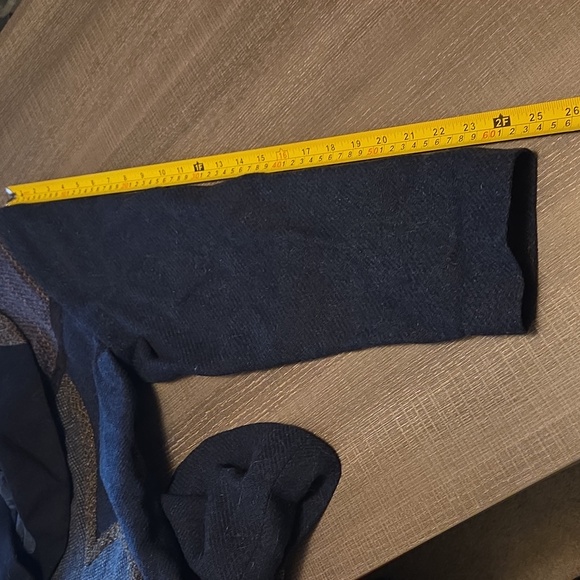 Chic Women's Blue and Black Mary Flannagan Blazer Size M! - Picture 8 of 8